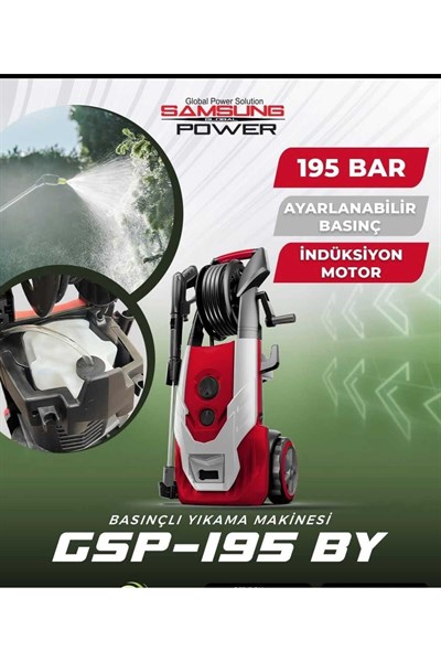 SAMSUNG YIKAMA MAKİNESİ 2500W 195 BAR GSP-195 BY