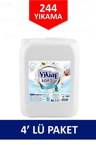Çamaşır Yumuşatıcısı Sensitive 5 Litre 4 Adet