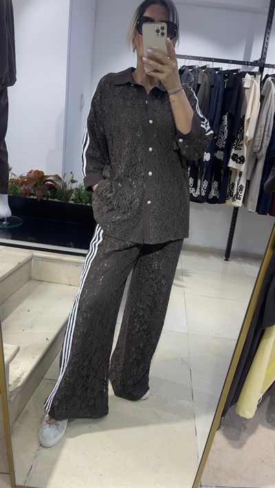 Elise Şeritli  Dantel Takım