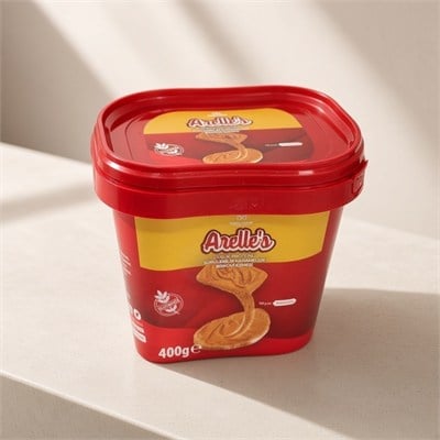 Mayalı Hane Düşük Proteinli Arelle's Bisküvi Ezmesi Sürülebilir Karamelize Bisküvi 400 gr