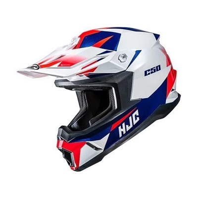 HJC C50 Mavi Kırmızı Motosiklet Kaskı