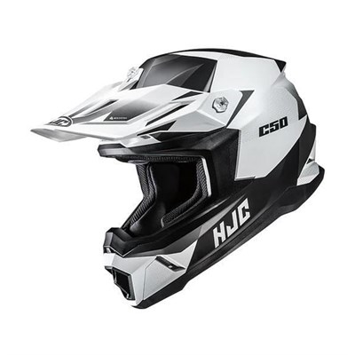 HJC C50 Siyah Beyaz Motosiklet Kaskı