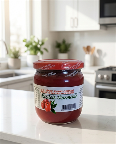 ZİNDE KOOP. ŞEKERSİZ KIZILCIK MARMELATI 450 G