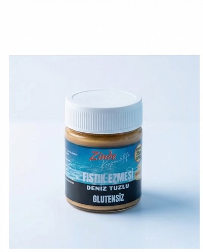ZİNDE KOOP. GLUTENSİZ DENİZ TUZLU FISTIK EZMESİ 300 GR