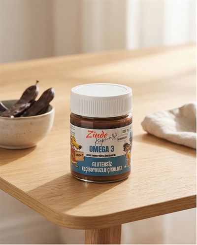 ZİNDE KOOP. GLUTENSİZ OMEGA 3 KEÇİBOYNUZU ÇİKOLATA 300 GR