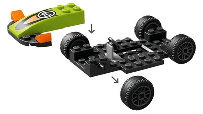 ADOL-LSC60399 GREEN RACE CAR 4