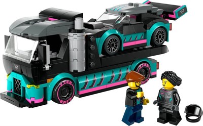 ADOL-LSC60406 RACE CAR W CAR CARRIER TRUCK 4