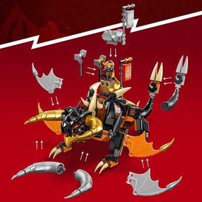 ADOL-LSL71782 NINJAGO COLE TOPRAK EJDERHA OYUNCAK YAPIM SET 285PRC 6