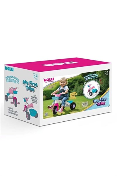 DOLU-2574 ILK UC TEKERLEKLI  BISIKLETIM PEMBE 1