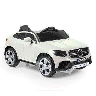 DOLU-8189 DOLU GRANDEX 12 VOLT KUMANDALI KIRIK BEYAZ AKULU ARABA 1