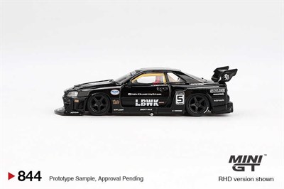 EKC-MGT00844-BL MINI GT 1/64 NISSAN LB ER34 SUPER SILHOUETTE S 24