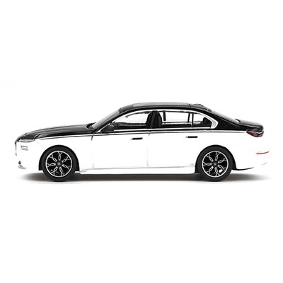EKC-MGT00959-BL MINI GT 1/64 BMW I7 XDRIVE60 ALPINE WHITE / BL 24