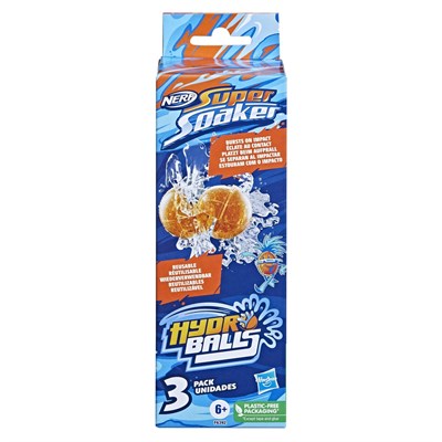 INT-F6392 NERF SUPER SOAKER HYDRO BALLS 3 PK 12
