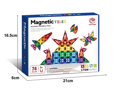 KZL-188-M51 MANYETIK BLOKLAR 3,75 CM 74 PCS 24
