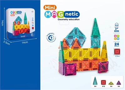 KZL-CH1472 MANYETIK BLOCK 3.75 CM TENEKE KUTU 24 PCS 60