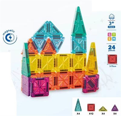 KZL-CH1472 MANYETIK BLOCK 3.75 CM TENEKE KUTU 24 PCS 60