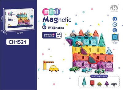 KZL-CH1521 MANYETIK BLOCK ARABALI 3.75CM 64PCS 24