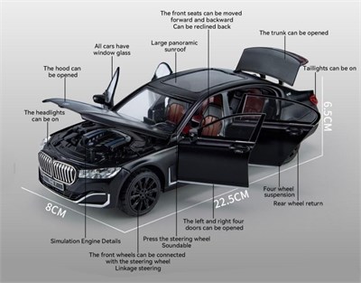 KZL-M341-1 KUT 1:24 BMW 7.60 - 24