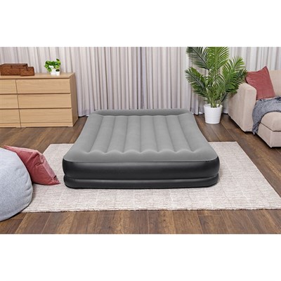 KZLD-BW67725 EV YATAK GRI 203X152CM+POMPALI 2