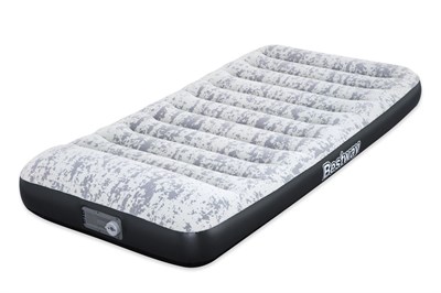 KZLD-BW67834 EV YATAK FLOK BEYAZ+POMPALI 188X99CM 3