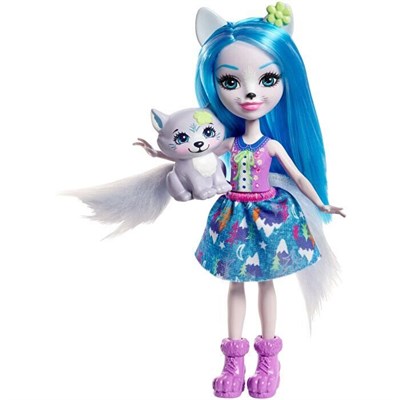 MATE-FRH40 ENCHANTIMALS  WINSLEY WOLF DOLL TROOPER FIGURE 8