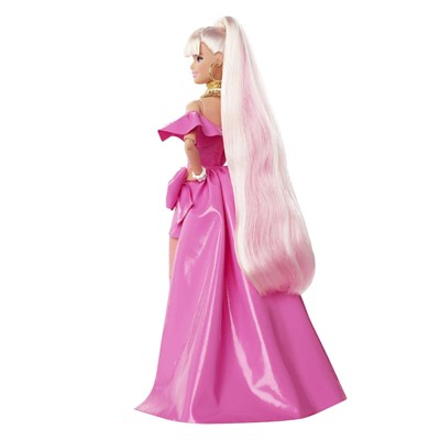 MATE-HHN12 BARBIE EXTRA FANCY PEMBE KOSTUMLU BEBEK 4
