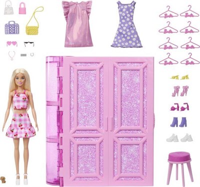 MATE-HXD58 BARBIE RUYA GARDROBU VE BEBEK 1