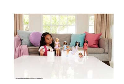 MATE-JFP36 BARBIE SARI SACLI BEBEK VE KOPEGI 3