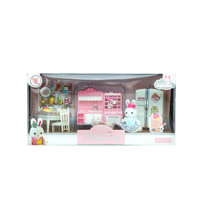MEGA-06617 MINI TAVSAN BUYUK MUTFAK SET 12