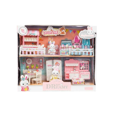 MEGA-06626 MINI TAVSAN CIFT KATLI MUTFAK OYN SET 6