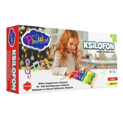 ONY-405 KUTUDA AHSAP 8 FARKLI NOTALI KSILOFON  36