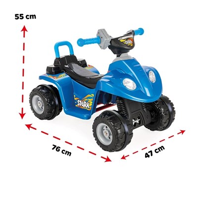 PLS-05-277-M SPARK ATV 6 V AKULU ARABA METALIK MAVI 1