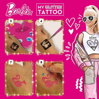 SUN-S00010095 HOBI SET BARBIE MY GLITTER TATTOO 6