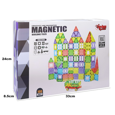 VAR-CPL087 100 PRC MANYETIK YAPI BLOKLARI 7,5 CM 6