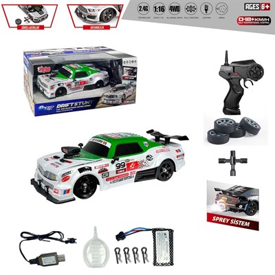 VAR-HB-SC16A08 UK 2.4G SARJLI 1:16 4X4 DRIFT ARABA 8