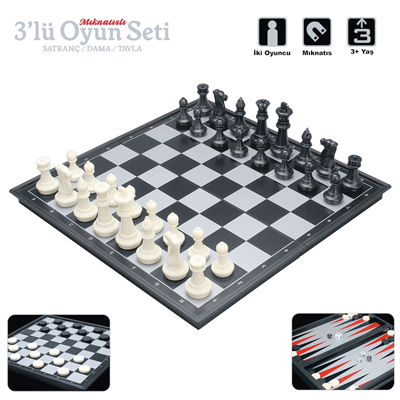 VAR-VRD10663 MIKNATISLI KATLANABILIR TAVLA VE DAMA 18