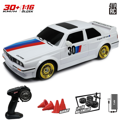 VAR-VRD10988 UK 4x4 DRIFT ARABA 30KM/H BEYAZ 6