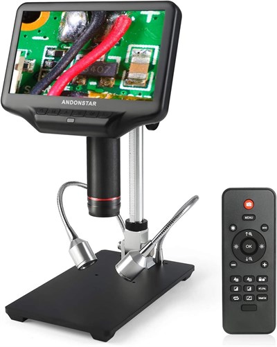 Andonstar AD407 7 Inc Ekranlı 3D HDMI Lehimleme Dijital Mikroskop