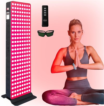 EXESAS Kırmızı Işık Terapisi Cihazı, Tüm Vücut İçin, 630nm, 660nm, 810nm ve 850nm (200 LED)