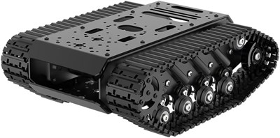 LewanSoul Kodlayıcılı DC Motorlu, Tamamen Metal Robotik Hareketli Platformlu Tank Vagon Şasisi