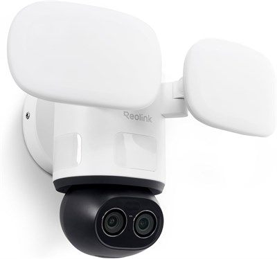 REOLINK TrackFlex Floodlight WiFi, 4K 360° PTZ Çift Lensli Projektör Kamera 6X Hibrit Zoom