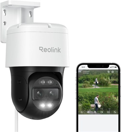 REOLINK TrackMix PoE Çift Lensli PTZ Güvenlik Kamerası 6X Hibrit Zoom 4K - Beyaz