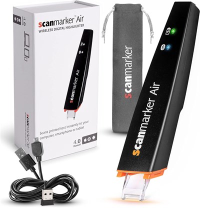 Scanmarker Air Pen Tarayıcı, Okuma Kalemi ve Tercüman - iOS, Android - Siyah