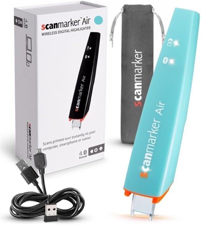 Scanmarker Air Pen Tarayıcı, Okuma Kalemi ve Tercüman - iOS, Android - Turkuaz