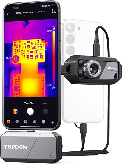 TOPDON TS001 Ayarlanabilir Odaklı Termal Kamera 256×192
