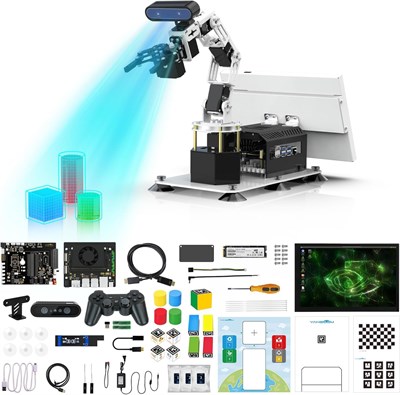 Yahboom 6DOF Programlanabilir Robotik Kol Kiti, 3D Uyarlanabilir Kavrama - (Standart - Nano 4GB)