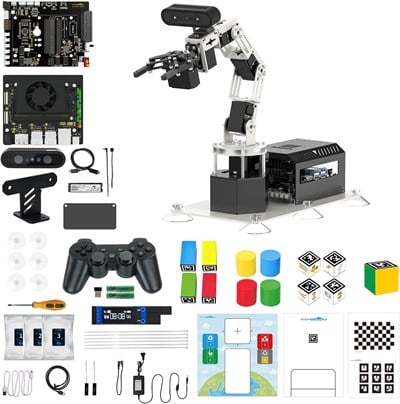 Yahboom ROS2 Robot Araba Ackerman Direksiyon Şasisi (Nano-4GB ile Üstün Sürüm)