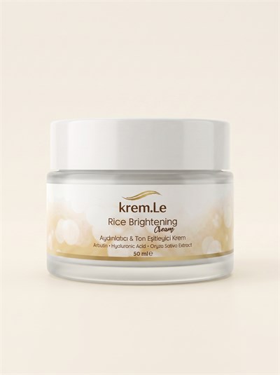 Pirinç Özlü Aydınlatıcı Ton Eşitleyici Leke Karşıtı Bakım Kremi | Rice Brightening Cream 50ml