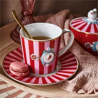 Pip Studio Kırmızı Porselen Kupa 250 Ml