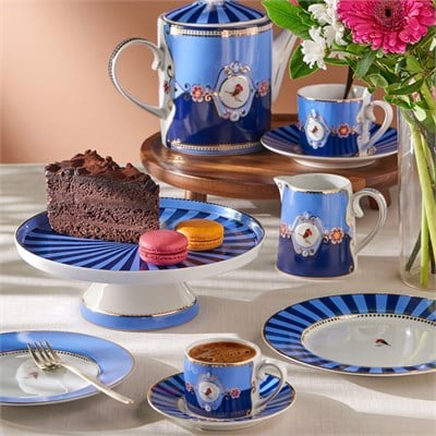 Pip Studio Mavi Porselen Kek Standı 24 Cm